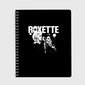 Тетрадь с принтом Roxette , 100% бумага | 48 листов, плотность листов — 60 г/м2, плотность картонной обложки — 250 г/м2. Листы скреплены сбоку удобной пружинной спиралью. Уголки страниц и обложки скругленные. Цвет линий — светло-серый
 | Тематика изображения на принте: pop | rock | roxette | мари фредрикссон | пер гессле | поп | поп рок. евро поп | рок | роксет | роксэт