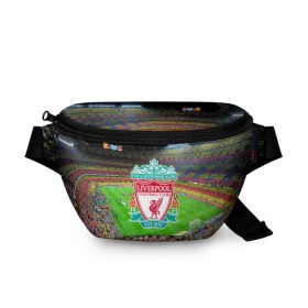 Поясная сумка 3D с принтом FC Liverpool , 100% полиэстер | плотная ткань, ремень с регулируемой длиной, внутри несколько карманов для мелочей, основное отделение и карман с обратной стороны сумки застегиваются на молнию | england | liverpool fc | англия | ливерпуль