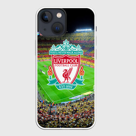 Чехол для iPhone 13 mini с принтом FC Liverpool ,  |  | england | liverpool fc | англия | ливерпуль