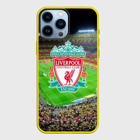 Чехол для iPhone 13 Pro Max с принтом FC Liverpool ,  |  | Тематика изображения на принте: england | liverpool fc | англия | ливерпуль