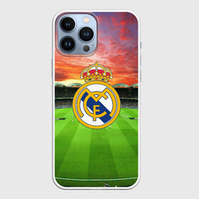 Чехол для iPhone 13 Pro Max с принтом FC Real Madrid ,  |  | Тематика изображения на принте: real madrid | spain | испания | реал