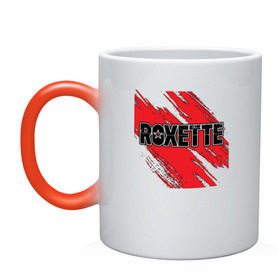 Кружка хамелеон с принтом Roxette , керамика | меняет цвет при нагревании, емкость 330 мл | roxette | европоп | музыка | поп | ро | рок | роксэт