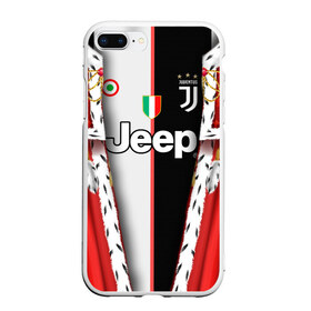 Чехол для iPhone 7Plus/8 Plus матовый с принтом King Juventus , Силикон | Область печати: задняя сторона чехла, без боковых панелей | champions league | juventus | king | spain | королевство | король | лига чемпионов | роналдо | ювентус