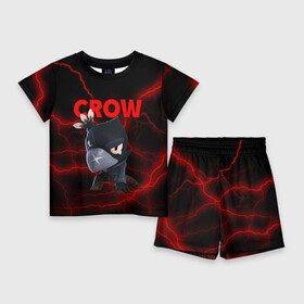 Детский костюм с шортами 3D с принтом Brawl Stars CROW ,  |  | 8 bit | 8 бит | brawl | brawl stars | crow | leon | stars | бравл | бравл старс | браво старс | игра | компьютерная | кров | леон | онлайн | старс