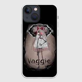 Чехол для iPhone 13 mini с принтом Hazbin Hotel. Vaggie ,  |  | alastor | angel | charlie | dust | hazbin | hotel | husk | katie | pentious | sir | vaggie | аластор | вэгги | даст | кэти | отель | пентиус | сэр | хазбин | хаск | чарли | энджел