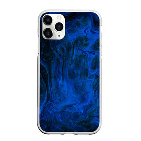 Чехол для iPhone 11 Pro Max матовый с принтом BLUE GLOSS , Силикон |  | abstraction | blue | cosmos | gloss | kosmos | neon | trend | абстракция | акрил | акриловые | блеск | кислотный | космос | краски | синий