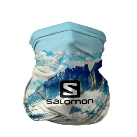 Бандана-труба 3D с принтом SALOMON , 100% полиэстер, ткань с особыми свойствами — Activecool | плотность 150‒180 г/м2; хорошо тянется, но сохраняет форму | salomon | горы | снег | спорт
