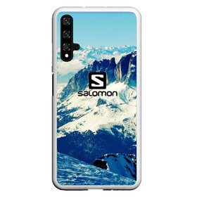 Чехол для Honor 20 с принтом SALOMON , Силикон | Область печати: задняя сторона чехла, без боковых панелей | salomon | горы | снег | спорт