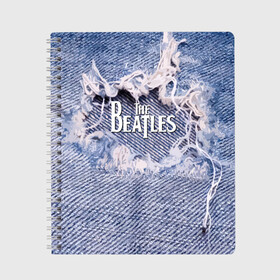 Тетрадь с принтом The Beatles , 100% бумага | 48 листов, плотность листов — 60 г/м2, плотность картонной обложки — 250 г/м2. Листы скреплены сбоку удобной пружинной спиралью. Уголки страниц и обложки скругленные. Цвет линий — светло-серый
 | england | group | jeans | legend | liverpool | music | rock | the beatles | англия | битлз | группа | джинса | легенда | ливерпуль | музыка | рок