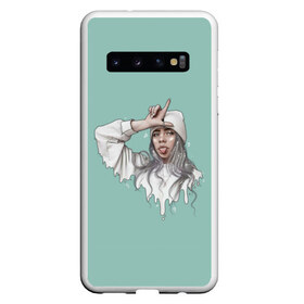 Чехол для Samsung Galaxy S10 с принтом Billie Eilish Mint Art , Силикон | Область печати: задняя сторона чехла, без боковых панелей | bad | bad guy | billi | billie | billie eilish | eilish | good girl | music | swag | айлиш | беляш | били | били айлиш | билли | билли айлиш | билли эйлиш | биляш | музка | певица | эйлиш