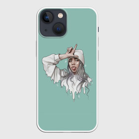 Чехол для iPhone 13 mini с принтом Billie Eilish Mint Art ,  |  | bad | bad guy | billi | billie | billie eilish | eilish | good girl | music | swag | айлиш | беляш | били | били айлиш | билли | билли айлиш | билли эйлиш | биляш | музка | певица | эйлиш