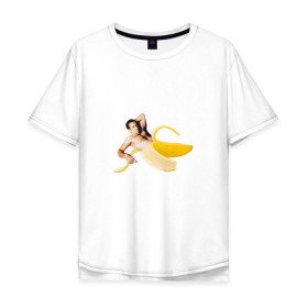 Мужская футболка хлопок Oversize с принтом Николас Кейдж в банане , 100% хлопок | свободный крой, круглый ворот, “спинка” длиннее передней части | mem | memes | актер | банан | знаменитость | мем | николас кейдж | прикол | смешная картинка | юмор