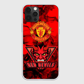 Чехол для iPhone 12 Pro Max с принтом Manchester United , Силикон |  | manchester united | red devils | красные дьяволы | манчестер | манчестер юнайтед | футбол