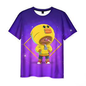 Мужская футболка 3D с принтом Brawl Stars Leon Sally , 100% полиэфир | прямой крой, круглый вырез горловины, длина до линии бедер | brawl | leon | sally | skin | stars | браво | леон | старс