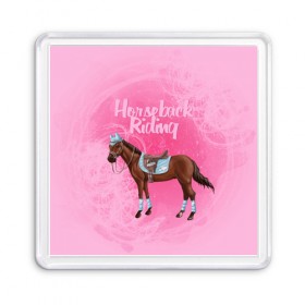 Магнит 55*55 с принтом Horseback Rading , Пластик | Размер: 65*65 мм; Размер печати: 55*55 мм | Тематика изображения на принте: животные | конный спорт | конь | лошадь | наездник | спорт