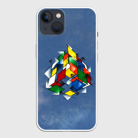 Чехол для iPhone 13 с принтом Кубик Рубика ,  |  | mathematica | кубик | магия. формулы | математика | наука | рубика | соберись | технарь