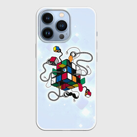 Чехол для iPhone 13 Pro с принтом Кубик Рубика ,  |  | mathematica | кубик | магия. формулы | математика | наука | рубика | соберись | технарь