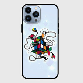 Чехол для iPhone 13 Pro Max с принтом Кубик Рубика ,  |  | mathematica | кубик | магия. формулы | математика | наука | рубика | соберись | технарь
