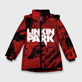Зимняя куртка для девочек 3D с принтом Linkin Park , ткань верха — 100% полиэстер; подклад — 100% полиэстер, утеплитель — 100% полиэстер. | длина ниже бедра, удлиненная спинка, воротник стойка и отстегивающийся капюшон. Есть боковые карманы с листочкой на кнопках, утяжки по низу изделия и внутренний карман на молнии. 

Предусмотрены светоотражающий принт на спинке, радужный светоотражающий элемент на пуллере молнии и на резинке для утяжки. | 