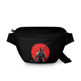 Поясная сумка 3D с принтом Sekiro: Shadows Die Twice , 100% полиэстер | плотная ткань, ремень с регулируемой длиной, внутри несколько карманов для мелочей, основное отделение и карман с обратной стороны сумки застегиваются на молнию | armed | death | die | game | japan | ninja | one | samurai | sekiro | shadow | shinobi | wolf | волк | игра | ниндзя | самураи | самурай | тени | тень | шиноби | япония