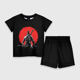 Детский костюм с шортами 3D с принтом Sekiro: Shadows Die Twice ,  |  | Тематика изображения на принте: armed | death | die | game | japan | ninja | one | samurai | sekiro | shadow | shinobi | wolf | волк | игра | ниндзя | самураи | самурай | тени | тень | шиноби | япония