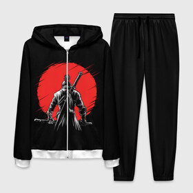 Мужской костюм 3D с принтом Sekiro: Shadows Die Twice , 100% полиэстер | Манжеты и пояс оформлены тканевой резинкой, двухслойный капюшон со шнурком для регулировки, карманы спереди | Тематика изображения на принте: armed | death | die | game | japan | ninja | one | samurai | sekiro | shadow | shinobi | wolf | волк | игра | ниндзя | самураи | самурай | тени | тень | шиноби | япония