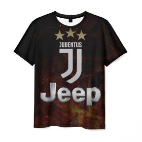 Мужская футболка 3D с принтом Ювентус , 100% полиэфир | прямой крой, круглый вырез горловины, длина до линии бедер | jeep | juventus | джип | футбол | юве | ювентус