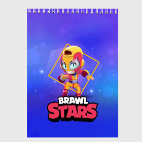 Скетчбук с принтом Brawl Stars Max , 100% бумага
 | 48 листов, плотность листов — 100 г/м2, плотность картонной обложки — 250 г/м2. Листы скреплены сверху удобной пружинной спиралью | Тематика изображения на принте: bo | brawl | brock | bull | colt | dynamike | elprimo | jessie | leon | moba | nita | shelly | stars | бо | брок | булл | джесси | динамайк | кольт | леон | нита | шелли | эльпримо