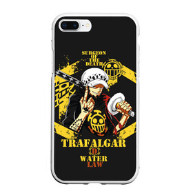 Чехол для iPhone 7Plus/8 Plus матовый с принтом One Piece Trafalgar Water , Силикон | Область печати: задняя сторона чехла, без боковых панелей | anime | kaido | luffy | manga | one piece | theory | zoro | большой куш | ван | луффи | манга | манки д | мульт | пираты | пис | рыжий | сёнэн | сериал | шанкс