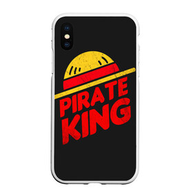 Чехол для iPhone XS Max матовый с принтом One Piece Pirate King , Силикон | Область печати: задняя сторона чехла, без боковых панелей | anime | kaido | luffy | manga | one piece | theory | zoro | большой куш | ван | луффи | манга | манки д | мульт | пираты | пис | рыжий | сёнэн | сериал | шанкс