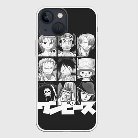 Чехол для iPhone 13 mini с принтом иероглифы One Piece ,  |  | anime | kaido | luffy | manga | one piece | theory | zoro | большой куш | ван | луффи | манга | манки д | мульт | пираты | пис | рыжий | сёнэн | сериал | шанкс