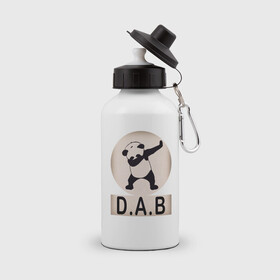 Бутылка спортивная с принтом DAB Panda , металл | емкость — 500 мл, в комплекте две пластиковые крышки и карабин для крепления | Тематика изображения на принте: best | dab | dabbig | dance | freedom | hip hop | music | panda | rap | даб | даббинг | животные | крутой | лучший | медведь | музыка | панда | рэп | рэпер | свобода | танец | хип хоп
