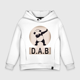 Детское худи Oversize хлопок с принтом DAB Panda , френч-терри — 70% хлопок, 30% полиэстер. Мягкий теплый начес внутри —100% хлопок | боковые карманы, эластичные манжеты и нижняя кромка, капюшон на магнитной кнопке | best | dab | dabbig | dance | freedom | hip hop | music | panda | rap | даб | даббинг | животные | крутой | лучший | медведь | музыка | панда | рэп | рэпер | свобода | танец | хип хоп