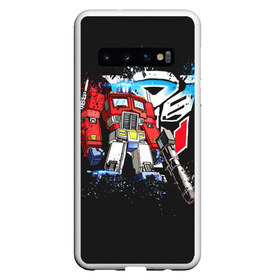 Чехол для Samsung Galaxy S10 с принтом Transformers , Силикон | Область печати: задняя сторона чехла, без боковых панелей | Тематика изображения на принте: bumblebee | transformers | автоботы | бамблби | мегатрон | оптимус прайм | роботы | трансформеры