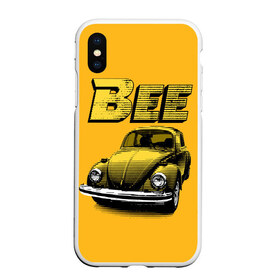 Чехол для iPhone XS Max матовый с принтом Transformers Bee , Силикон | Область печати: задняя сторона чехла, без боковых панелей | bumblebee | transformers | автоботы | бамблби | мегатрон | оптимус прайм | роботы | трансформеры