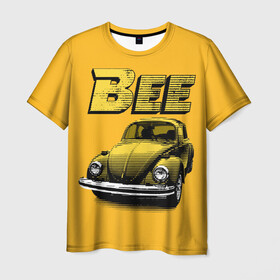 Мужская футболка 3D с принтом Transformers Bee , 100% полиэфир | прямой крой, круглый вырез горловины, длина до линии бедер | Тематика изображения на принте: bumblebee | transformers | автоботы | бамблби | мегатрон | оптимус прайм | роботы | трансформеры
