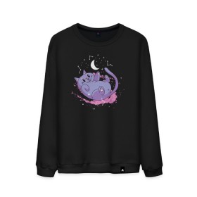 Мужской свитшот хлопок с принтом Космический Кот , 100% хлопок |  | cat | cat lover | catshirt | galaxy | kitten | kitty | space | в космосе | галактика | космос | кот | котики | коты | кошка