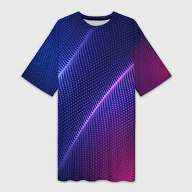 Платье-футболка 3D с принтом фиолетово 3d волны 2020 ,  |  | 2020 | 3d | angels | disclosure | gesara | nesara | paul butler | saint germain | sananda | violet flame | волны | фиолетово
