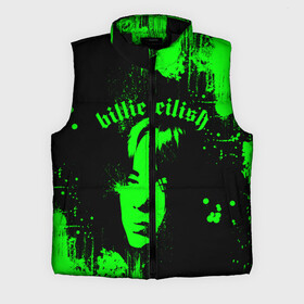 Мужской жилет утепленный 3D с принтом billie eilish ,  |  | bad guy | bad guy billie eilish | billie eilish | billie eilish bad | billie eilish guy | billie eilish merch | billie eilish мерч | lovely billie eilish | билли айлиш