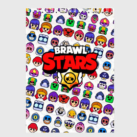 Скетчбук с принтом BRAWL STARS , 100% бумага
 | 48 листов, плотность листов — 100 г/м2, плотность картонной обложки — 250 г/м2. Листы скреплены сверху удобной пружинной спиралью | 8 bit | brawl stars | crow | crow phoenix. | leon | leon shark | бравл старс | браво старс | ворон | игра бравл | леон | леон шарк | оборотень