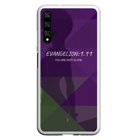 Чехол для Honor 20 с принтом Evangelion 1 11 , Силикон | Область печати: задняя сторона чехла, без боковых панелей | Тематика изображения на принте: eva | evangelion | rei | you are not alone | девушка | ева | евангелион | рей | ты не один | тян