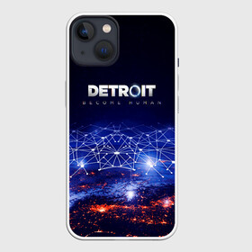 Чехол для iPhone 13 с принтом DETROIT:BECOME HUMAN ,  |  | action | ai | android | connor | dbhpk19 | detroit become human | game | rk 800 | rk 900 | андроиды | детектив | игра | игры | интерактивное кино | кара | коннор | логотип | маркус | роботы | фирменный стиль | экшн