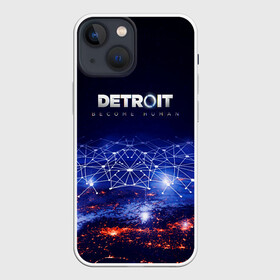 Чехол для iPhone 13 mini с принтом DETROIT:BECOME HUMAN ,  |  | action | ai | android | connor | dbhpk19 | detroit become human | game | rk 800 | rk 900 | андроиды | детектив | игра | игры | интерактивное кино | кара | коннор | логотип | маркус | роботы | фирменный стиль | экшн