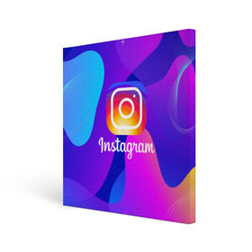 Холст квадратный с принтом Instagram Exclusive , 100% ПВХ |  | insta | instagram | instagramm | social | видео | инста | инстаграм | инстаграмм | приложение | социальная сеть | фото