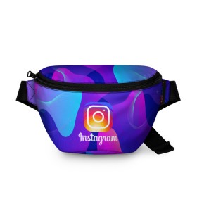 Поясная сумка 3D с принтом Instagram Exclusive , 100% полиэстер | плотная ткань, ремень с регулируемой длиной, внутри несколько карманов для мелочей, основное отделение и карман с обратной стороны сумки застегиваются на молнию | insta | instagram | instagramm | social | видео | инста | инстаграм | инстаграмм | приложение | социальная сеть | фото