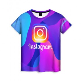 Женская футболка 3D с принтом Instagram Exclusive , 100% полиэфир ( синтетическое хлопкоподобное полотно) | прямой крой, круглый вырез горловины, длина до линии бедер | insta | instagram | instagramm | social | видео | инста | инстаграм | инстаграмм | приложение | социальная сеть | фото