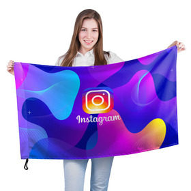 Флаг 3D с принтом Instagram Exclusive , 100% полиэстер | плотность ткани — 95 г/м2, размер — 67 х 109 см. Принт наносится с одной стороны | insta | instagram | instagramm | social | видео | инста | инстаграм | инстаграмм | приложение | социальная сеть | фото