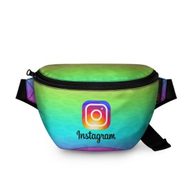 Поясная сумка 3D с принтом INSTAGRAM 2020 , 100% полиэстер | плотная ткань, ремень с регулируемой длиной, внутри несколько карманов для мелочей, основное отделение и карман с обратной стороны сумки застегиваются на молнию | insta | instagram | instagramm | social | видео | инста | инстаграм | инстаграмм | приложение | социальная сеть | фото