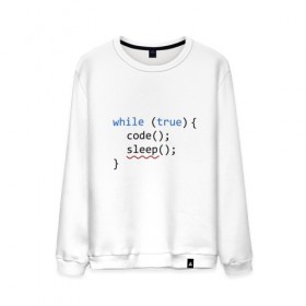 Мужской свитшот хлопок с принтом Code - sleep , 100% хлопок |  | c | c++ | code | coder | computer | hacker | java | programm | tag | жизнь | код | кодер | программа | программист | сон | хакер | хочу спать