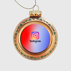 Стеклянный ёлочный шар с принтом INSTAGRAM  , Стекло | Диаметр: 80 мм | insta | instagram | instagramm | social | видео | инста | инстаграм | инстаграмм | приложение | социальная сеть | фото